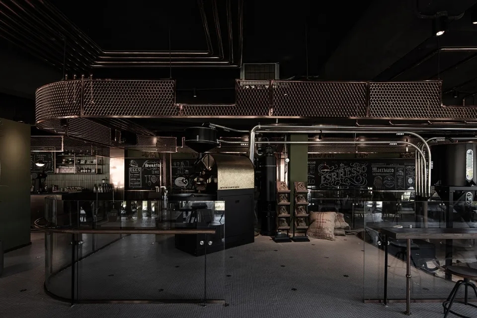 西贝硬核的金属质感，让这个杭州餐饮空间设计绝了